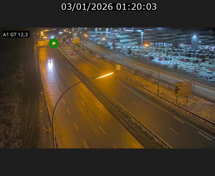 Traffic live webcam Luxembourg Senningerberg - A1 direction Allemagne - BK 12.3