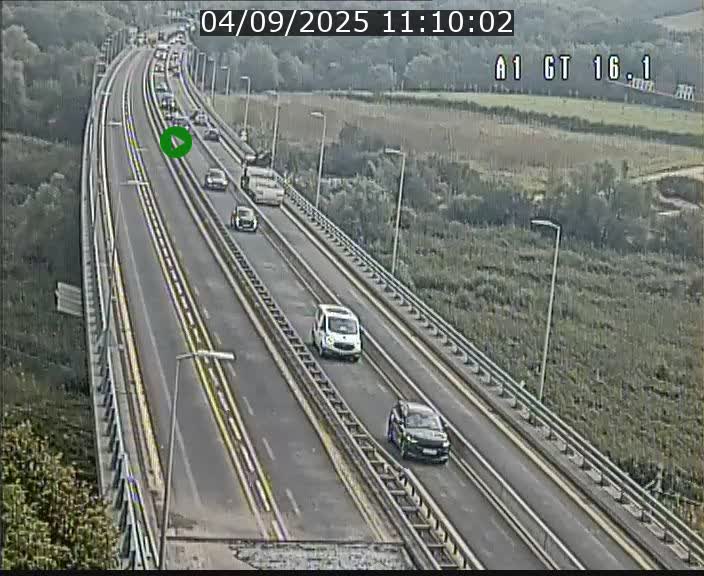 Traffic live webcam Luxembourg Niederanven - A1 direction Allemagne - BK 16.1