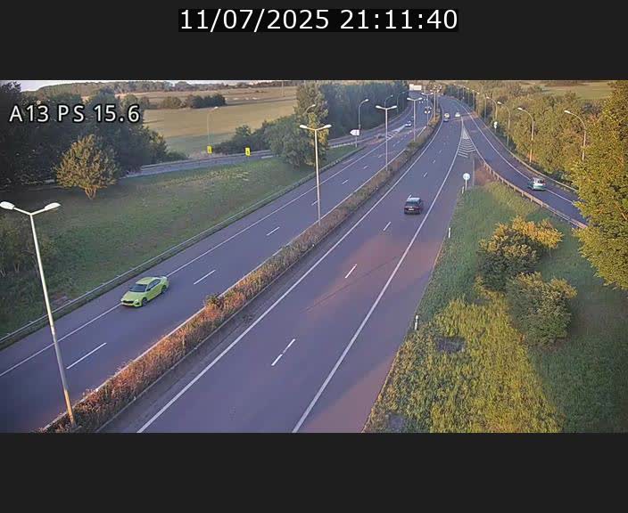 Traffic live webcam Luxembourg Kayl - A13 direction Dudelange - BK 15.6