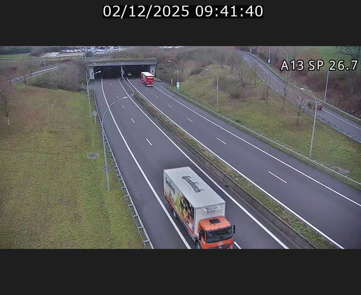 Traffic live webcam Luxembourg Frisange - A13 direction Luxembourg-ville - BK 26.7