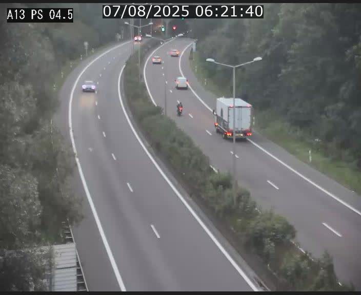 Traffic live webcam Luxembourg Differdange - A13 direction Esch-sur-Alzette - BK 4.5