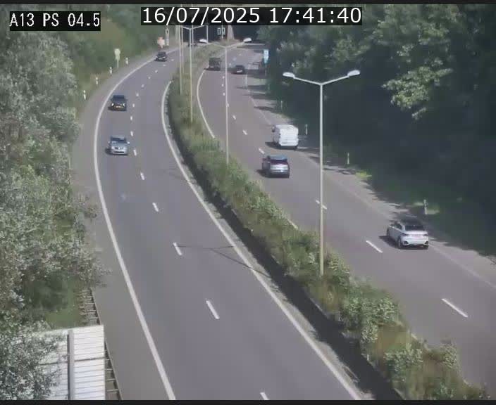 Traffic live webcam Luxembourg Differdange - A13 direction Esch-sur-Alzette - BK 4.5
