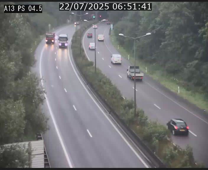 Traffic live webcam Luxembourg Differdange - A13 direction Esch-sur-Alzette - BK 4.5