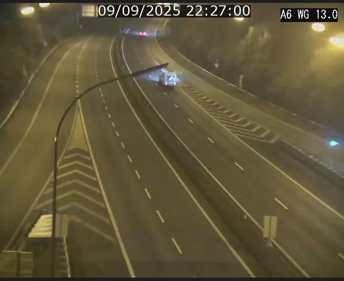 Traffic live webcam Luxembourg Mamer - A6 - BK 13 - direction Luxembourg/France/Allemagne