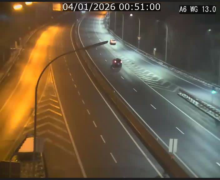 Traffic live webcam Luxembourg Mamer - A6 - BK 13 - direction Luxembourg/France/Allemagne