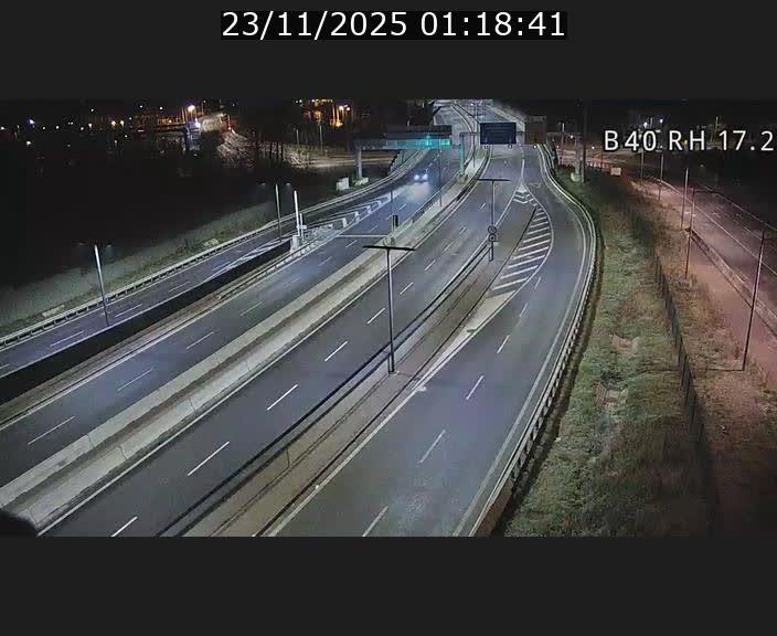 Webcam sur le contournement d'Esch Belval à hauteur de la sortie Université de Luxembourg. Vue orientée vers Luxembourg