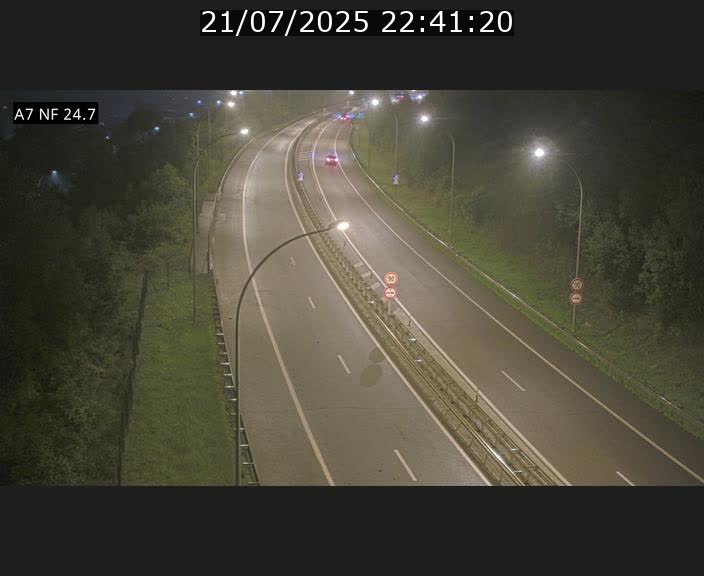 Caméra trafic Luxembourg - A7, Schieren direction Mersch
