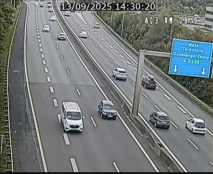 Webcam Autoroute à la Croix de Bettembourg - A3 - BK 9.9 - direction France