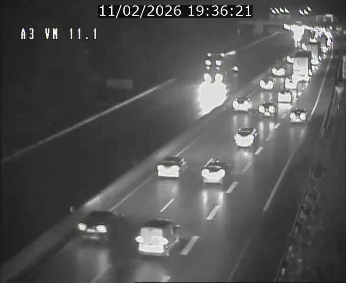 Webcam à la frontière franco-luxembourgeoise, avant la Croix de Bettembourg - BK 11.1 - direction Luxembourg-ville