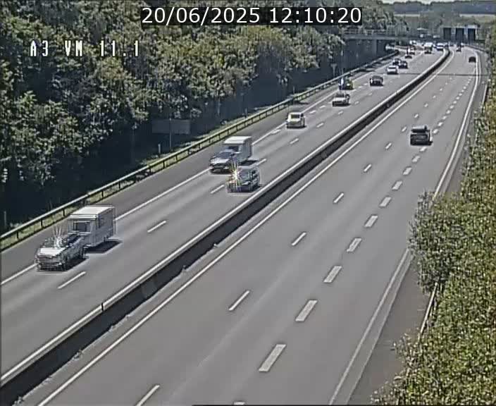 Webcam à la frontière franco-luxembourgeoise, avant la Croix de Bettembourg - BK 11.1 - direction Luxembourg-ville