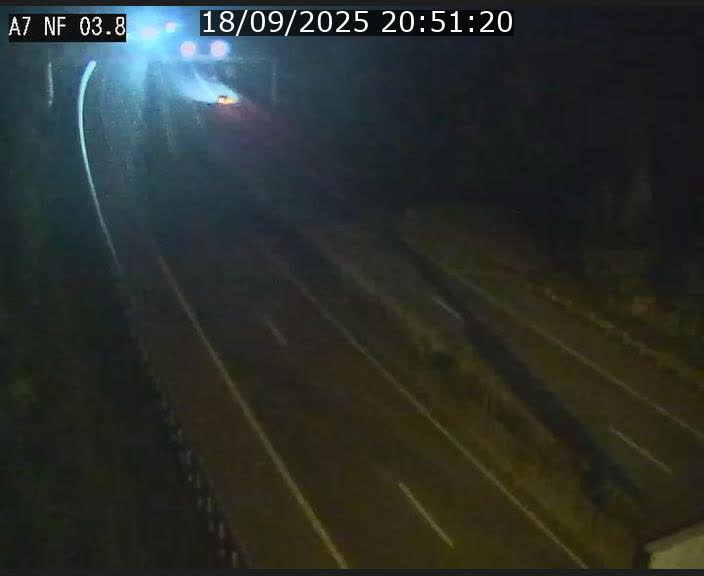 Webcam autoroute A7 au Luxembourg à la sortie du Tunnel Stafelter vers le Nord