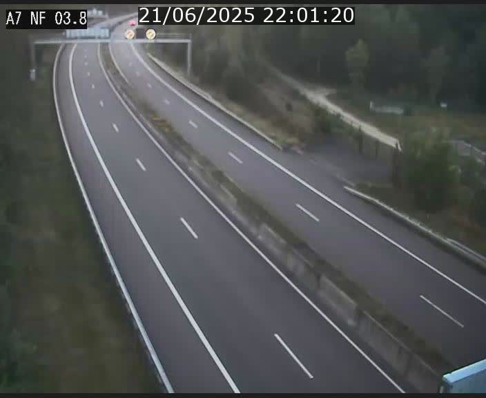 Webcam autoroute A7 au Luxembourg à la sortie du Tunnel Stafelter vers le Nord
