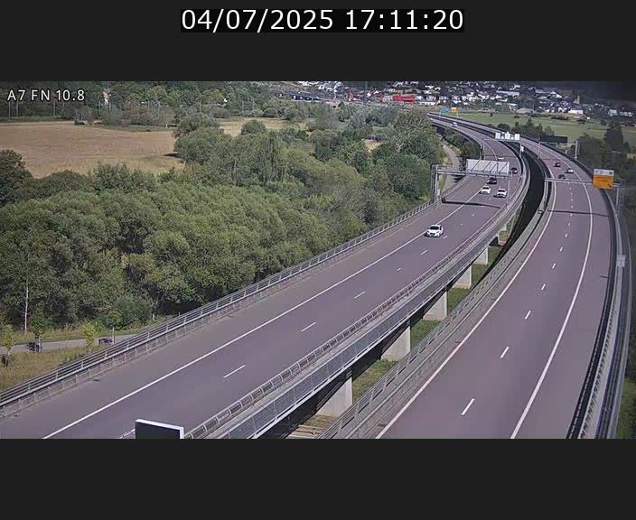 Caméra trafic Luxembourg - A7, Tunnel Gousselerbierg, sortie sud, direction rond-point Lorentzweiler (BK 10.8)