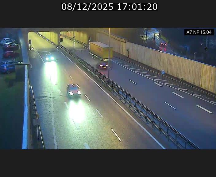 Caméra trafic Luxembourg - A7, Tunnel Mersch, entrée sud, direction Ettelbruck