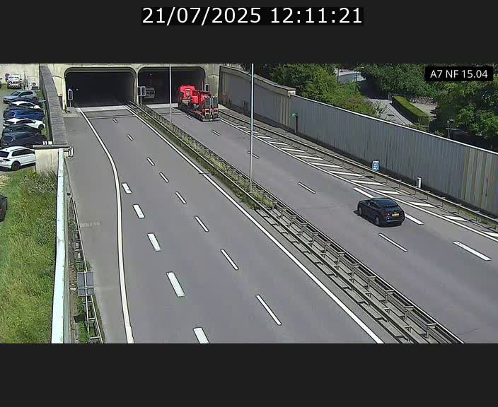 Caméra trafic Luxembourg - A7, Tunnel Mersch, entrée sud, direction Ettelbruck