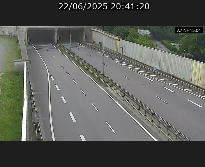 Caméra trafic Luxembourg - A7, Tunnel Mersch, entrée sud, direction Ettelbruck