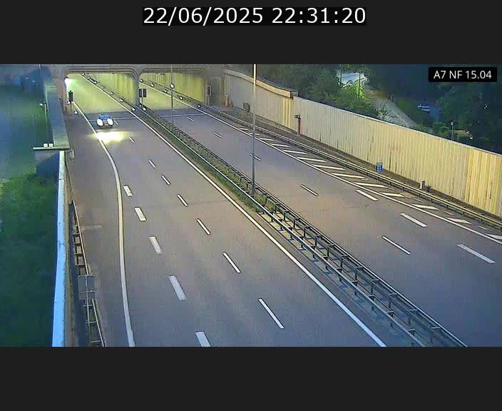 Caméra trafic Luxembourg - A7, Tunnel Mersch, entrée sud, direction Ettelbruck