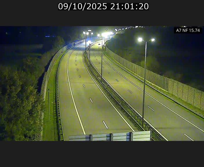 Caméra trafic Luxembourg - A7, Tunnel Mersch, entrée nord, direction Lorentzweiler