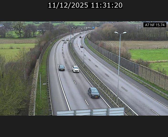 Caméra trafic Luxembourg - A7, Tunnel Mersch, entrée nord, direction Lorentzweiler