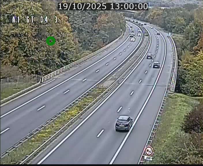 Traffic live webcam Luxembourg Itzig - A1 direction Sandweiler - BK 4.3
