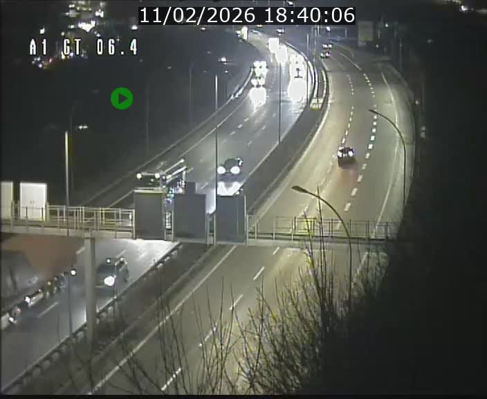 Traffic live webcam Luxembourg Hamm - A1 direction Sandweiler - BK 6.4