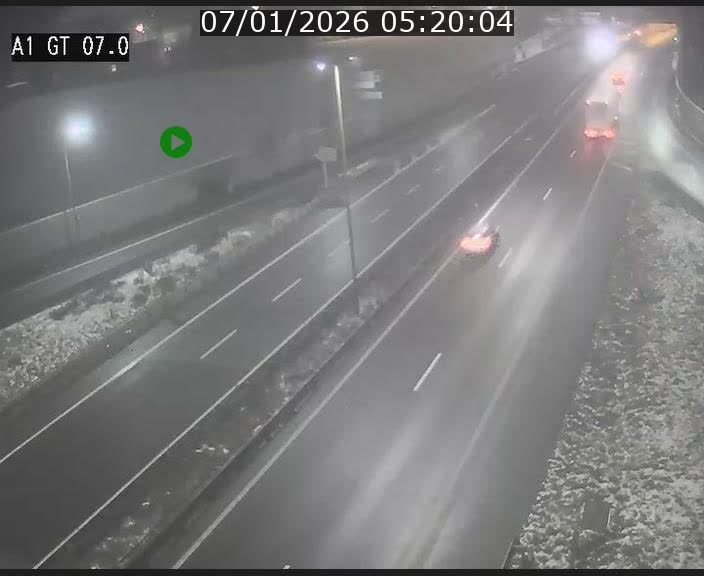 Traffic live webcam Luxembourg Cents - A1 direction Kirchberg - BK 7