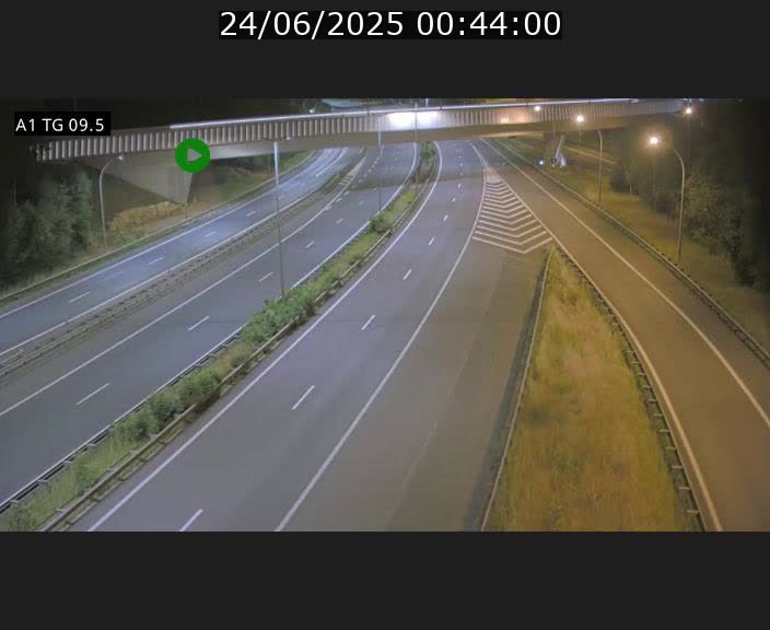 Traffic live webcam Luxembourg Jonction Grünewald - A1 direction Luxembourg-ville - BK 9.5