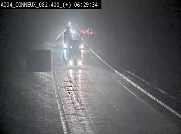 Webcam à hauteur de Conneux sur l'E411 en direction du sud de la Belgique