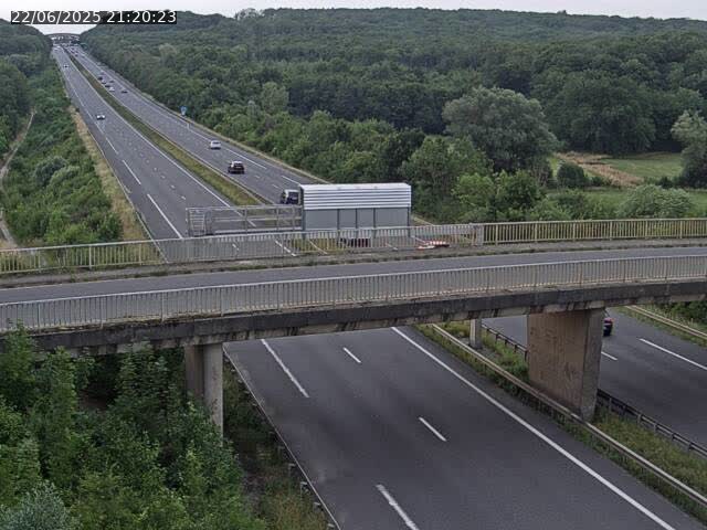 Caméra autoroute France - A31, Zoufftgen direction Luxembourg-ville, à la frontière entre la France et le Luxembourg