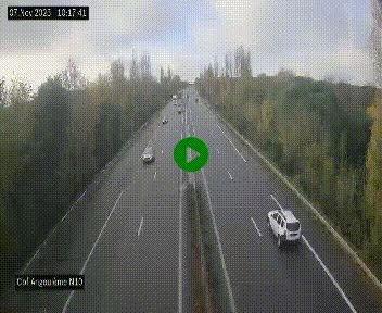 Webcam routière à la fin de la N10, en périphérique ouest d'Angouleme, proche de la jonction avec l'A10