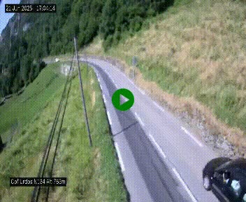 Webcam dans les Pyrénées Atlantique au niveau du col d'Urdos et du fort du Pourtalet sur la N134, en direction du Col et du tunnel du Somport, à 765 mètres d'altitude