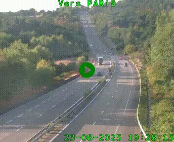 Caméra routière sur l'autoroute A20 à Bessines-sur-Gartempe. Vue orientée vers Paris