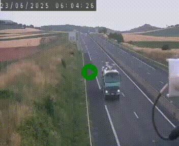 Caméra autoroute A75 à hauteur de Le Crest, en direction de Montpellier