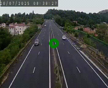 Caméra autoroute A75 à hauteur de Coudes, en direction de Clermont-Ferrand