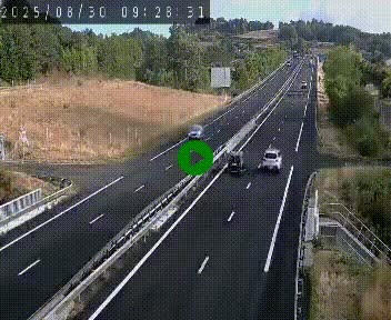 Caméra autoroutière France - A75, Coren, en direction de Montpellier
