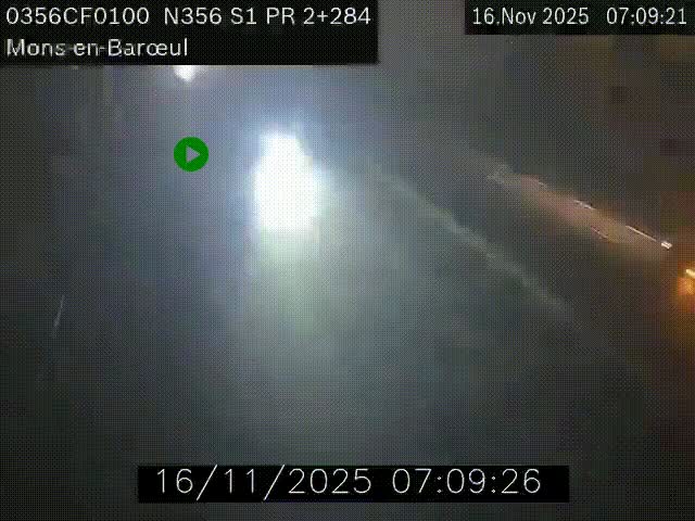 Webcam à l'entrée de Lille en direction du périphérique, à proximité de Mons-en-Baroeul sur la N356