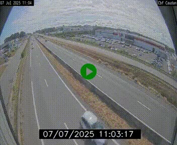 Webcam sur la N165 à hauteur de Caudan, dans le Morbihan.