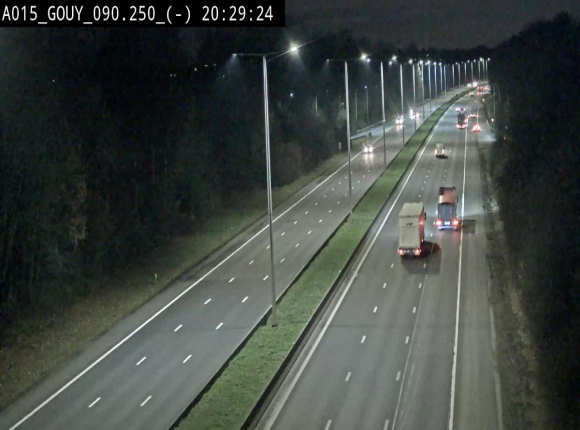 Webcam autoroute Belgique - Gouy-lez-piéton - E42 - BK 90.3