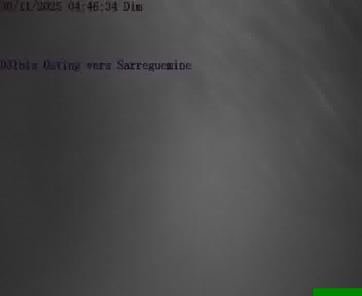 Webcam installée le long de D31bis (France) à Oeting, pointée vers Sarreguemines, utile pour suivre précisément les conditions de trafic.