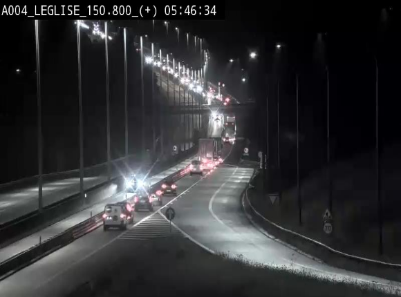 Caméra autoroute Belgique - Côte de Léglise, E411(A4) direction Luxembourg