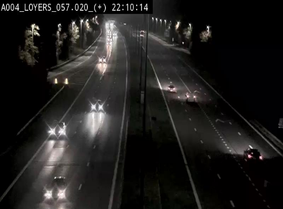 Webcam dans la montée de Loyers sur l'E411, après le viaduc de Beez en venant de Namur et en direction du Luxembourg