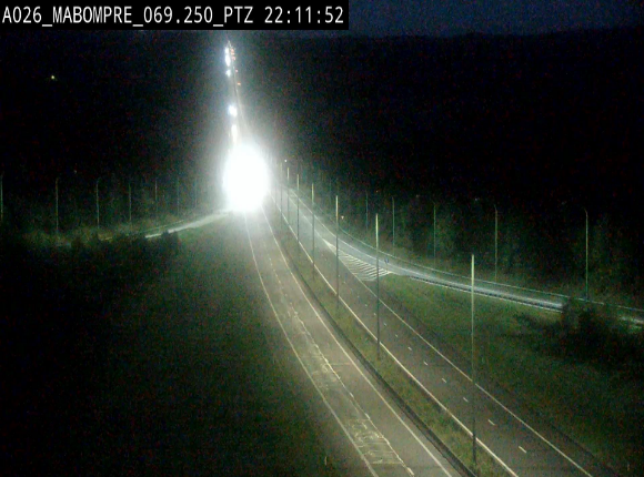 Webcam E25 (A26) à Mabompré. Vue orientée vers Liège