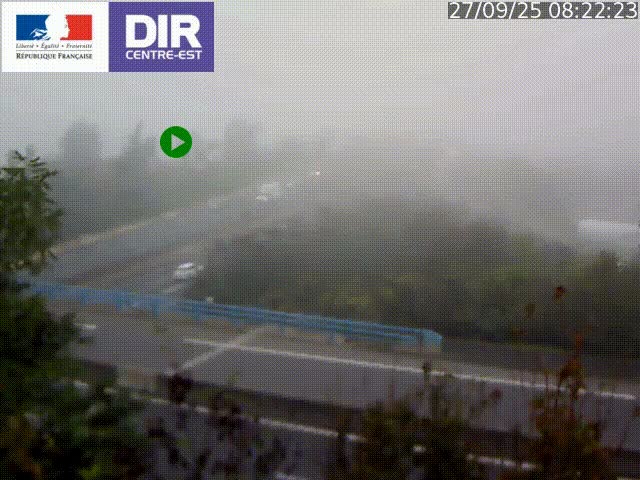 Webcam autoroute sur A450 à Pierre-Bénite en direction de Lyon et de l'autoroute A7