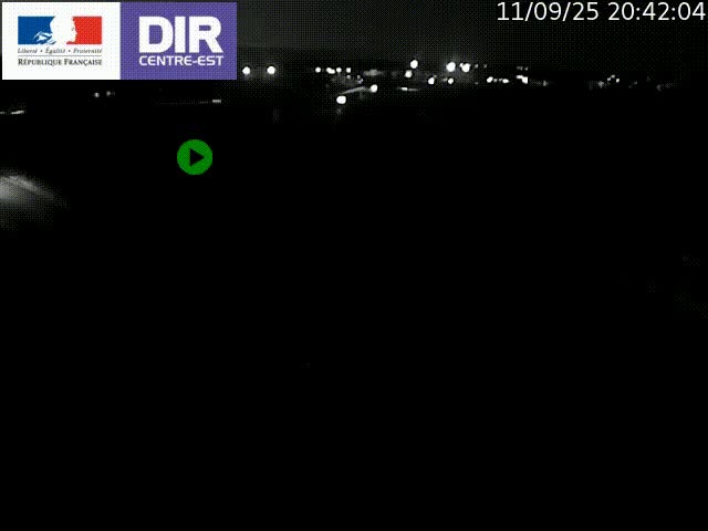 Webcam sur le contournement de Valence, sur la Nationale 7, caméra orientée vers Lyon