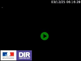 Webcam au niveau du col de Bois Clair à hauteur de Cluny sur la N79. Vue orientée vers Mâcon