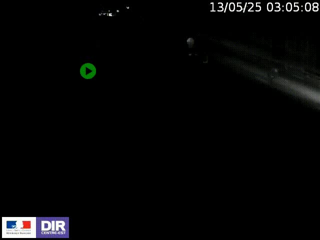Webcam à Bron sur l'A43 à la jonction avec le boulevard périphérique de Lyon (D383). Vue orientée vers Lyon