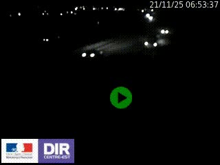 Webcam routière sur la RN6 à Auxerre, à hauteur de la sortie Monéteau, en direction de l'A6 (Gurgy)