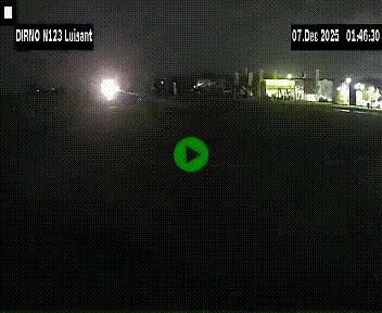 Webcam en périphérie de Chartres sur la N123, à hauteur de Luisant. Vue orientée vers Chartres