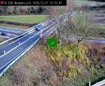 Webcam à hauteur du Leclerc Normanville sur la N154. Vue orientée vers Rouen