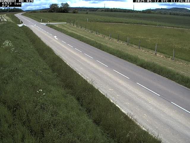 Webcam à Dombrot-le-Sec dans le département des Vosges sur la D429 à 407 mètres d'altitude